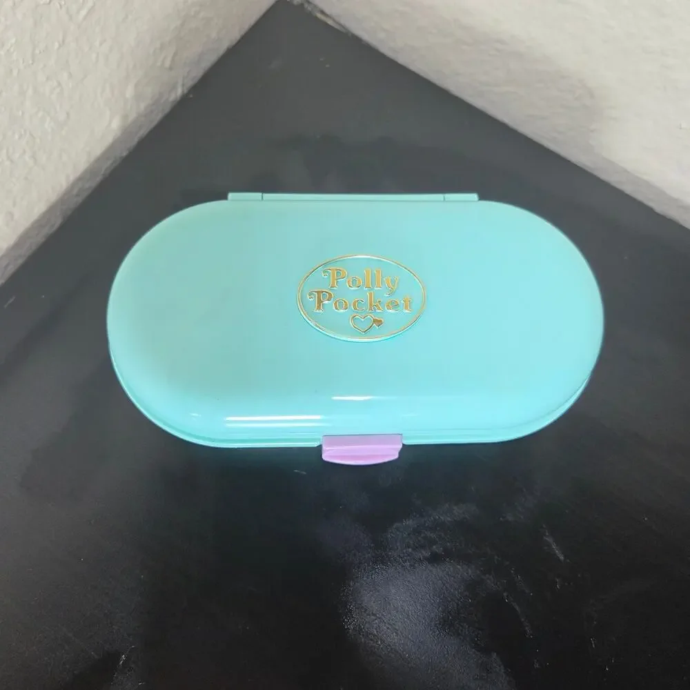 Vintage 1992 Polly Pocket Bluebird Babysitting Stamper with 3 Original Figures